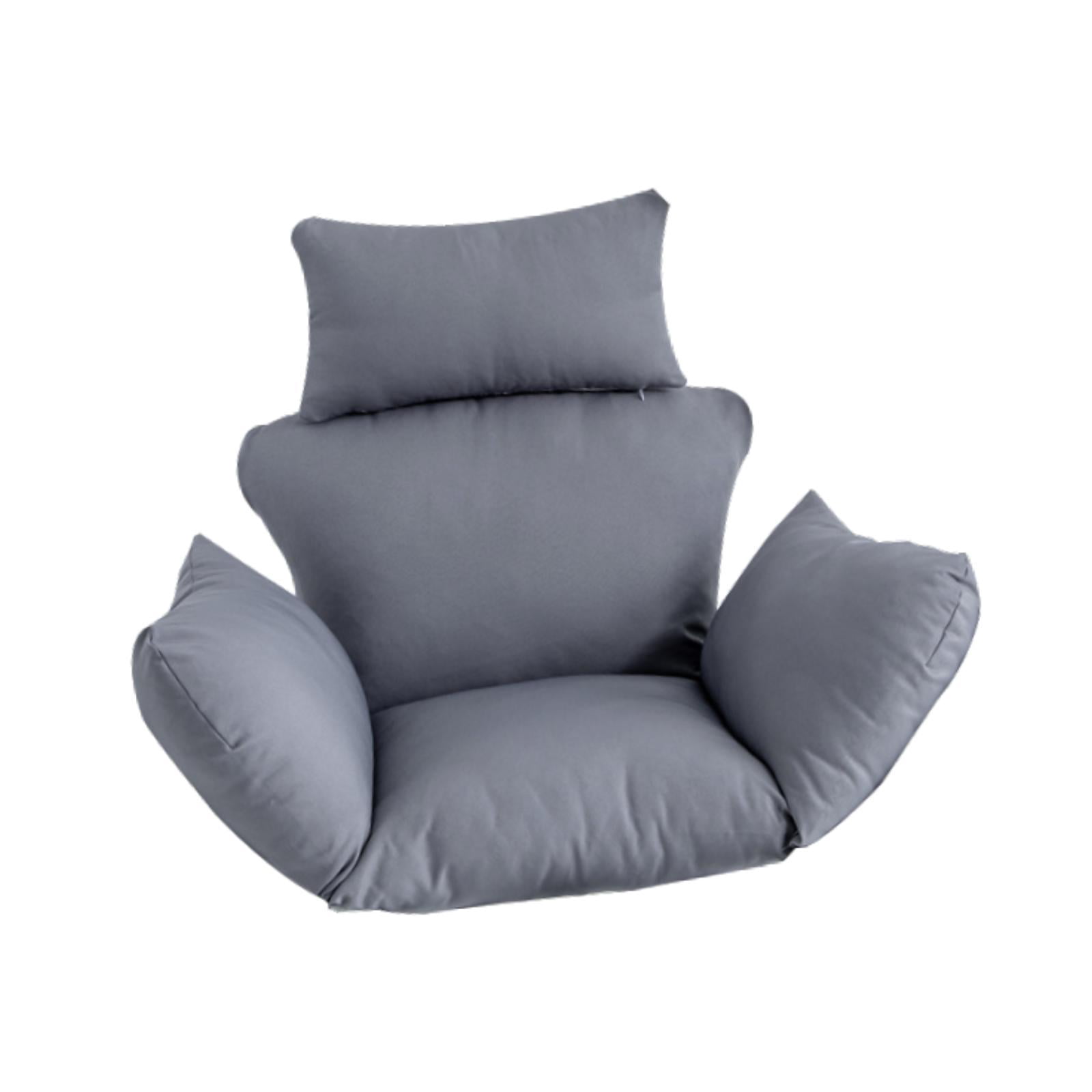 oshhni Egg Chair Cushion Hanging Seat Cushion for Family Balcony Outdoor Gray