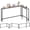 Greige + Black2, variant on YATINEY Narrow Console Table with Outlets, 70.9" Sofa Table Narrow Long, L Shaped Behind Couch Entryway Table with Charging Station, for Living Room, Hallway, 3 Assembly Options, Rustic Brown CT07UBR