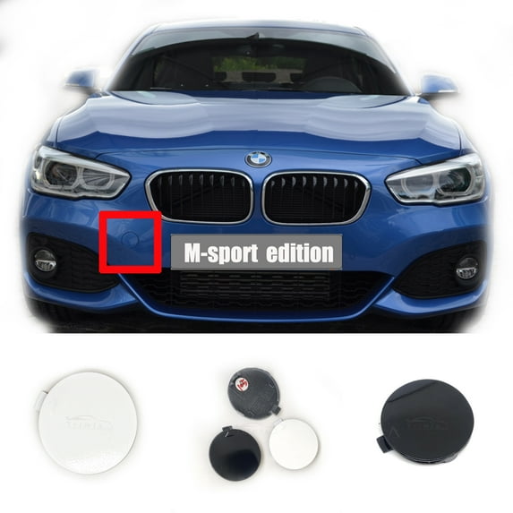 Trimla Front Tow Cover for 15-18 BMW1 M-sport F20 F21 116i 118i 120i 125i M135 Hatchback 2015 2016 2017 2018 bumper Hook Eye Cap 51118064578