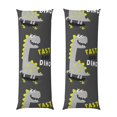 thumbnail image 2 of Bingfone Body Pillow Cover Long Pillow Case With Zipper Decorative Bedding Pillowcase 20"X54" Soft Cushion Pillow Case For Bedroom-Cute Dinosaur, 2 of 8