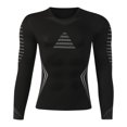 thumbnail image 2 of Graphic Print Men Compression Long Sleeve Shirt, Quick‑Dry High‑Stretch Breathable Athletic Base Layer, Performance Top For Gym Training Running Basketball And Outdoor Sports, 2 of 6