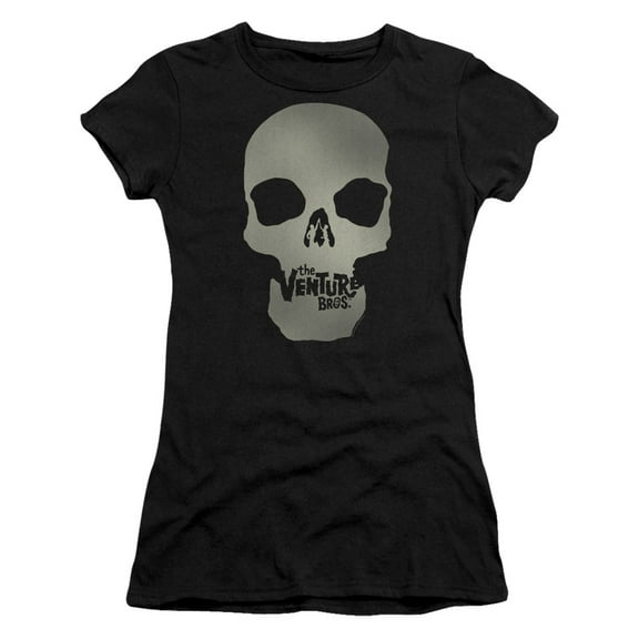 The Venture Bros Skull Logo S/S Junior Women's T-Shirt Sheer Black
