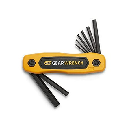 

GEARWRENCH 8 Piece Metric Folding Hex Key Set - 83506