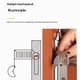 thumbnail image 3 of Scienceny Cerradura de puerta de acero inoxidable, topes fuertes para puertas pequeñas, sólido, portátil, operación Simple, antibloqueo, Artesanía, 3 of 6