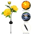 thumbnail image 2 of Lámpara De Césped De Peonía Lámpara de enchufe de tierra de peonía solar decoración del hogar 600 mAh para camino de patio trasero (1 pieza amarilla), 2 of 6