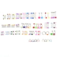 thumbnail image 2 of Ymiko 110pcs Belly Button Piercing Kit, Body Jewelry Piercing Kit, Men For Body Decoration Body Piercing Protection Women, 2 of 8