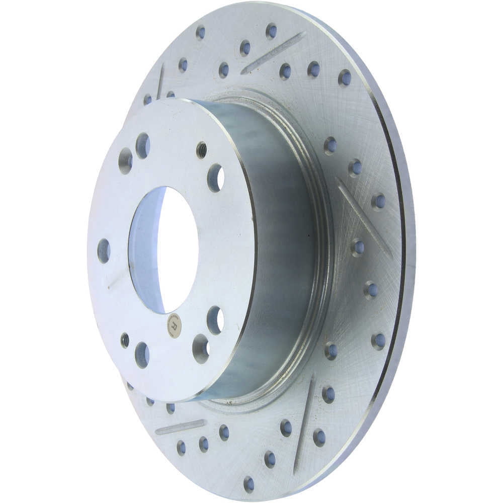 StopTech 227.40055R Select Sport Drilled and Slotted Brake Rotor; Rear Right, improved looks and