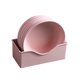 thumbnail image 5 of Paquete de 5 Platos Desechables para Postre - Platos de Fibra de Paja Ecológicos, Rosa MNFD, 5 of 5