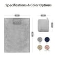 thumbnail image 4 of Regal Living 4 in 1 Cozy and Practical Travel Throw, Gray, 45 x 60, 4 of 7