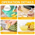 thumbnail image 3 of Lemon Lime Squeezer Manual Lemon Squeezer Handheld Fish Shaped Lime Juicer Acrylic Transparent Fruit Juicer Portable Lemon Squeezer for Orange Lemon Lime Pomegranate Kitchen Gadget, 3 of 5