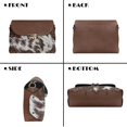 thumbnail image 5 of Pzuqiu Cow Print Leather Cross Body Bag Lightness Minimalist Crossbody Bag with Chain Strap for Women Fashionable Design Versatile Practical for Daily Use and Travel, 5 of 7