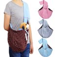 thumbnail image 1 of Dog and Cat Sling Carrier–Hands Free Reversible Pet Papoose Light Blue Bag - Soft Pouch and Tote Design – Suitable for Puppy, Small Dogs, and Cats for Outdoor Travel, 1 of 6