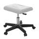 thumbnail image 2 of Taburete con reposapiés, silla de de trabajo, taburete de garaje, taburete con ruedas, taburete con ruedas para barbería, cafeterías con balcón rueda de bloqueo blanca, 2 of 9