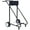 Black + Metal, variant on Outboard Boat Motor Stand Carrier Cart Dolly with Wheels, Heavy Duty Steel Frame & Solid Wood Mount, 350 lbs Capacity Engine Carrier Trolley for Storage, Repair & Maintenance