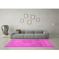 thumbnail image 3 of Ahgly Company Indoor Square Abstract Pink Modern Area Rugs, 7' Square, 3 of 4
