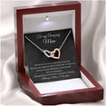 thumbnail image 2 of Interlocking Hearts, Mother Of The Groom Gift From Son, To Mom Wedding Gift From Son, Wedding Gift From Groom, Mom Necklace, Wedding Gift, Necklaces with Meaningful Messages Card Inside, 2 of 6
