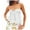 White, variant on Women Summer Tops Women Tube Top Summer Off Shoulder Strapless Top Elegant Bandeau Off Shoulder Cold Tops for Cute Bodysuit Casual Lace Womens plus Size Undershirt Adult White L