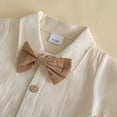 thumbnail image 6 of Boys Romper Suspender Gentleman Outfit â Versatile Summer Formal Wear in Sizes 3-18 Months, Classic Baby Boy Suit for Wedding and Daily Wear, 6 of 8