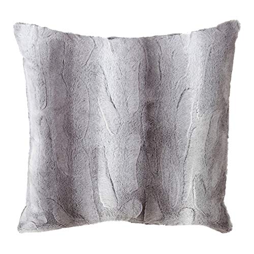 Fennco Styles Wilma Collection Country Faux Rabbit Fur Palette 28 x 28