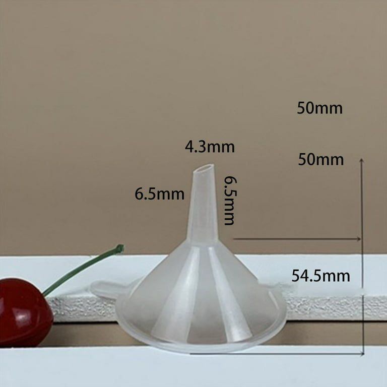 With Handle Miniature FUNNEL Tiny Plastic Little Funel Liquid Dispensing  Funnel
