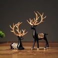 thumbnail image 3 of Billuyoard Elección de regalo Sorprende a tus seres queridos con la casa Decoración de renos Decoración de la habitación de renos Estatuas de Kits de decoración para fiestas Dorado champagne, 3 of 6