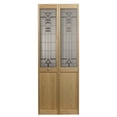 thumbnail image 2 of Pinecroft Deco Half Glass Bifold Door, 32-in. x 80-in., Unfinished Pine, 2 of 6