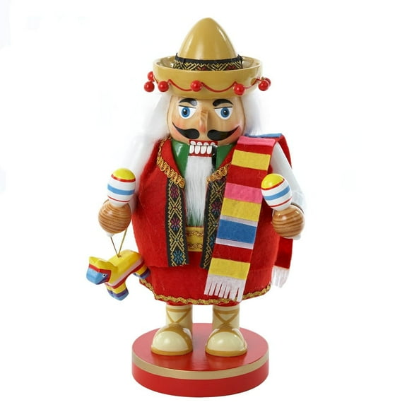 Kurt Adler 10.25-Inch Chubby Mexican Nutcracker – Festive Holiday Christmas Decoration
