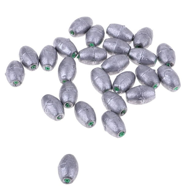 Xuanheng 25pcs Fishing Weights Sinker Olive Shape Any Waters 30g Other 30g