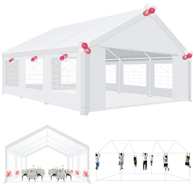 SANOPY 20x20ft Party Tent Heavy Duty, Wedding Event Canopy