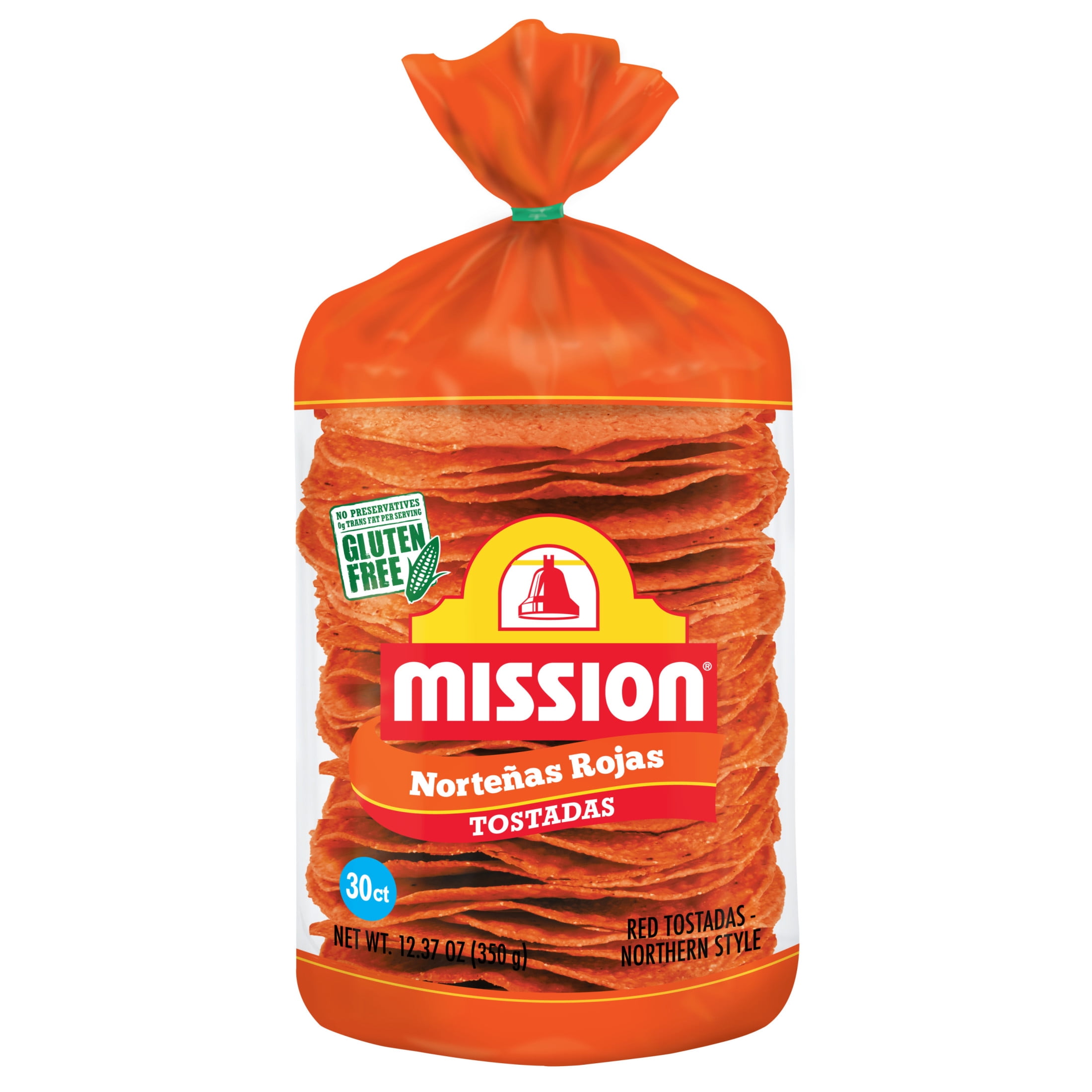 (3 pack) Mission Tostadas Norteñas Rojas, 30 Count