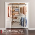 thumbnail image 2 of Rubbermaid Configurations Deluxe 3-6 foot Closet Kit Titanium, 2 of 6