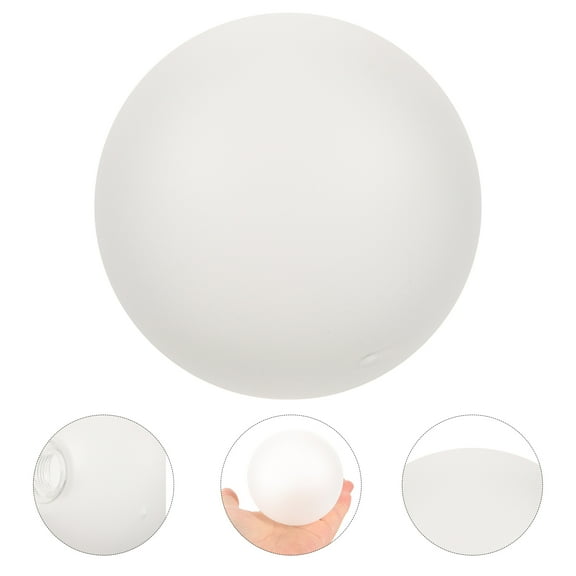 UPKOCH Frosted Glass Lampshade Pendant Lamp Shade Hanging Clear Tube Glass Globe Earth Clip White 10.00X10.00X10.00CM