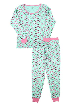 Matchinglook Pink Pajama Set, Matching Pajama, Sleep Shirt and Pants, Women Loungewear, Cotton Pyjama, Bridesmaid Pajama Party, Women Sleepwear, Flamingo S