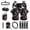 American Flag Horse, variant on FOR U DESIGNS Cat Floral Moon Print 15 PCS Car Front Back Seat Covers Full Set, Steering Wheel Cover Seatbelt Strap Pad Trash Cans Rear View Mirror Cover Air Vent Storage Bag Coasters Keychain