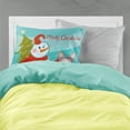 thumbnail image 2 of Carolines Treasures BB1852PILLOWCASE Snowman with Yorkie Puppy Fabric Standard Pillowcase Standard multicolor, 2 of 2