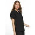 thumbnail image 5 of Cherokee V-Neck Scrub Top for Women with 3 Pockets & Dolman Sleeve - 4700, 5 of 6