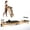Black, variant on STICCIO Foldable Pilates Reformer Machine for Gym & Home, Oak Wood Pilates Equipment, 5 Springs 7-Gear, 400 lbs Load, 3" PU Cushion, Full Set Included