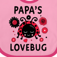 thumbnail image 4 of Inktastic Valentine's Day Papa's Lovebug Boys or Girls Baby Bib, 4 of 4