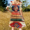 thumbnail image 4 of Aksaray Antique Cappadocian Turkish Kilim Print Sleeveless Dress womans clothing Summer skirt, 4 of 6