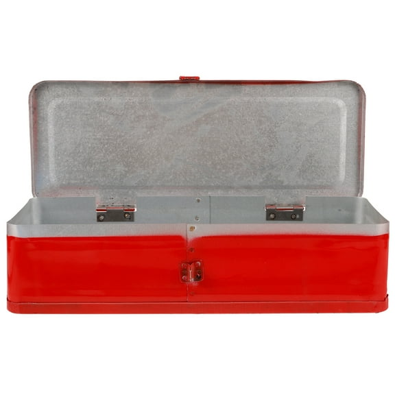 Raindrops 1Set Mechanics Tool Box Thickened Iron Red for Home Repair Tool Organization