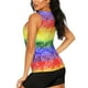 thumbnail image 3 of Fotbe Colorful Tie Dye Blusas Sin Mangas para Mujer – Estilo Casual, Corte Suelto, Slim-Fit, Cuello Redondo Deportivo, Tops de Verano para Gimnasio y Yoga-X-Large, 3 of 7