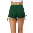 thumbnail image 3 of Cadmus Women's 3 Pack Workout Pro Naked Feeling Athletic Booty Shorts High Waist Yoga Running Spandex Shorts,Black,Grey,Dark Green,L, 3 of 8