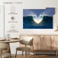 thumbnail image 5 of Elephant Stock Ocean Heart Wave Wall Art - Horizontal Canvas Wall Art - Living Room Wall Decor - Beach Canvas - Teal And Blue Decor - 12" x 8", 5 of 8
