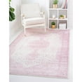 thumbnail image 2 of Unique Loom Bromley Traditional Border Rug 5' x 8' Rectangular Pink/Ivory, 2 of 2