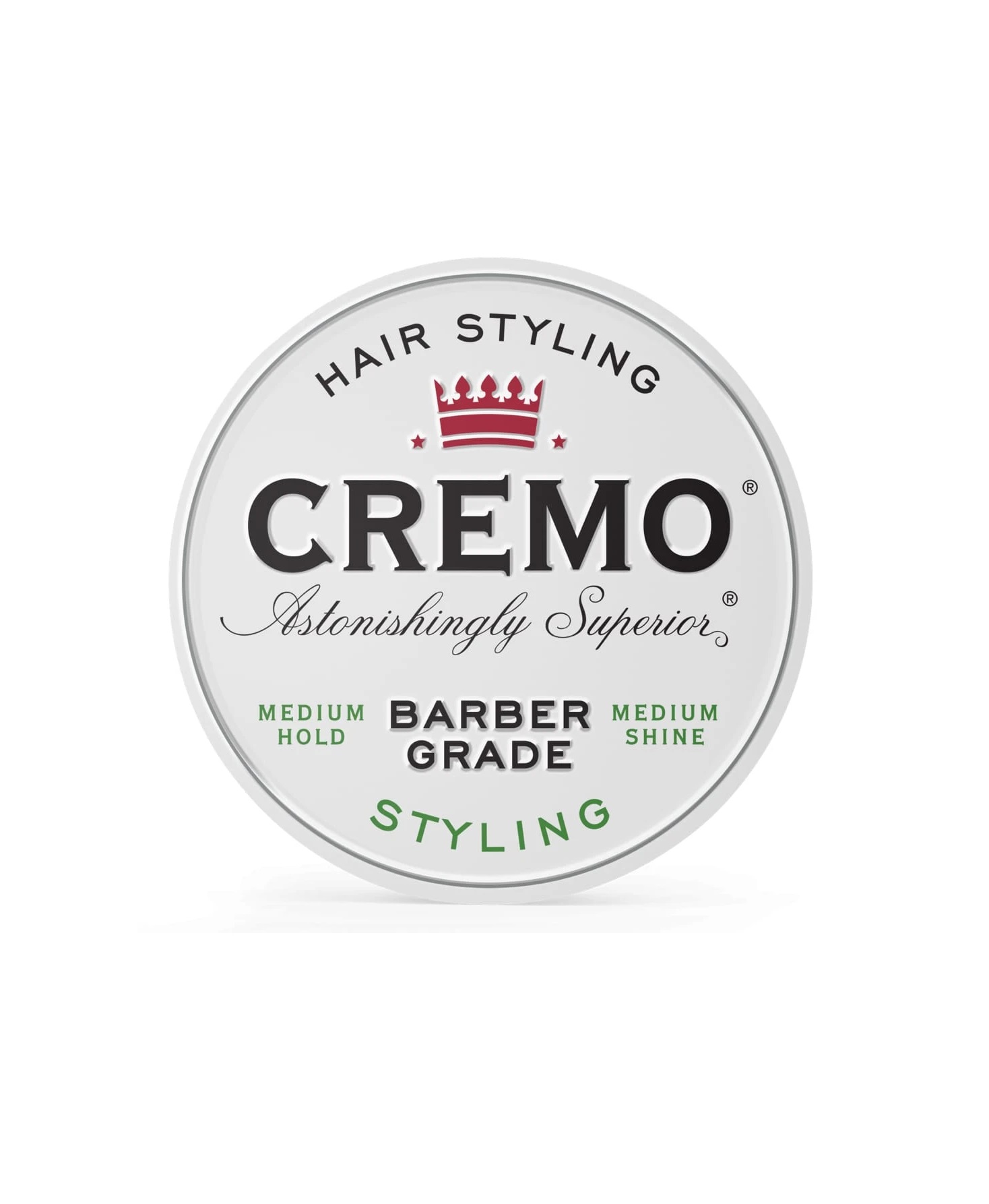 Cremo Hair Styling, Styling Cream, Medium Hold, Medium Shine, 4 oz