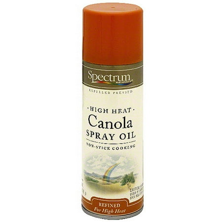Spectrum Canola Oil High Heat Cooking Spray, 6 oz (Pack of