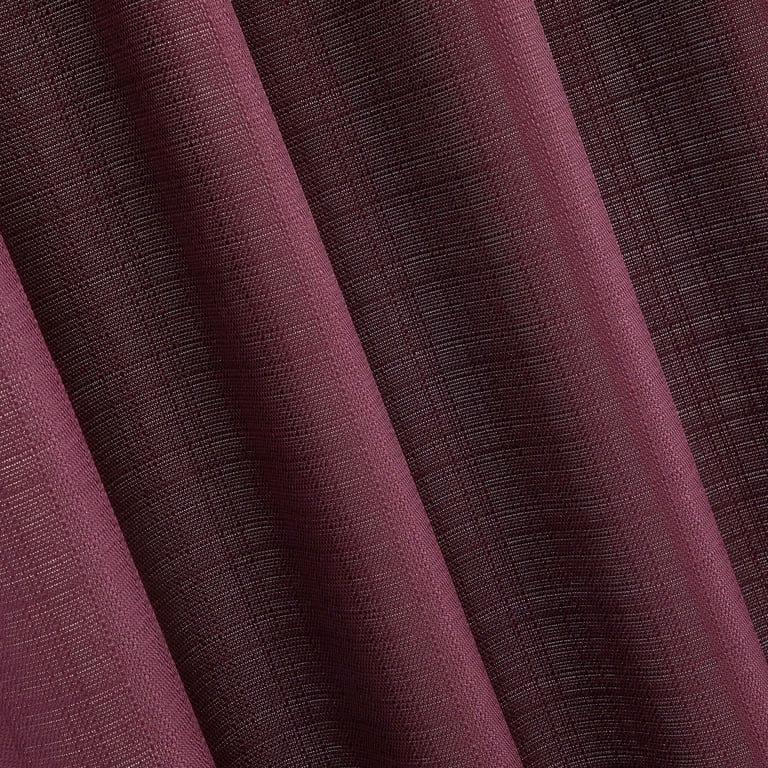 Mainstays Southport Curtain Panel Pair, Burgundy, 40x63 photo 8