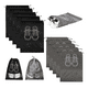 thumbnail image 1 of 10pcs Organizadores Deviaje Bolsas Para Zapatos Impermeable Xtellar negro, 1 of 4