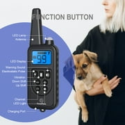 Heaflex Dog Training Collar with Remote, Electronic Shock Collar with Beep, Vibration, and Light Mode, Waterproof Electric Dog Collar for All Dogs
