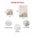 thumbnail image 7 of Easter Bunny Kitchen Dish Towels for Drying Dishes Set of 4, Colorful Eggs Spring Flowers Pastoral Pink Plaid Waffle Weave Microfiber Hand Tea Bathroom Towels Quick Dry & Absorbent Towel 12x12, 7 of 7